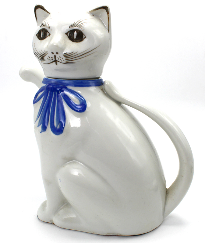 Sold at Auction: Kit- Tea Ceramic Decorative Cat Teapot