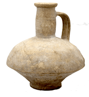 SOLD Ancient Earthenware Carinated Flagon with Handle (3188) Roman North Africa