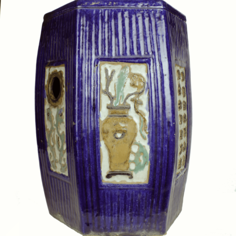 4 Cobalt Stool Vase & Bat (16779) 4 Cobalt Stool Vase & Bat (16779)