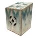 3849-ZHK ceramic pillow candles hldr 7.25x5x5