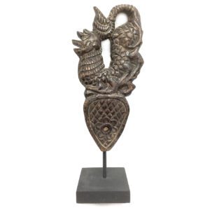 Vintage Heddle Pulley with a Mythical Lion (3303)