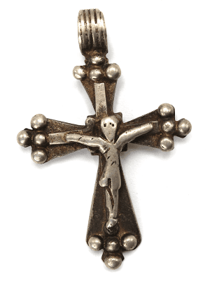 9 Crucifix Style with Applique (E334)
