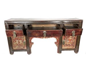 Antique Home Altar with Panel of Guanyin on Hǒu, China (19433)