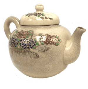 Antique  Meiji Kiyomizu Ware Small Teapot, Japan (1136)