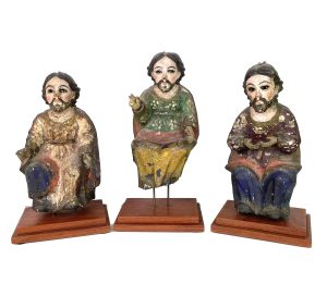 Antique Carvings of 3 Apostles, Bolivia (2035)