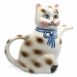 1 19420D useQAS wht brn coat cat frnt flat