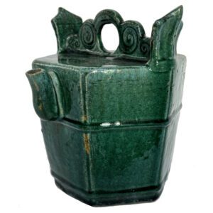 Antique Shiwan Hexagonal Stoneware Tea Pourer, China (19445)