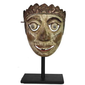 Vintage Topeng Dalem, Mask of King, Museum Stand, Indonesia On Museum Stand (1322)