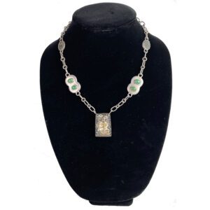 Barry Brinker Necklace, Emeralds, Ancient Coins, Pendant (N67)