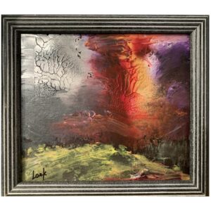 Framed LA Fires Premonition, Lark Pilinsky, H: 8"