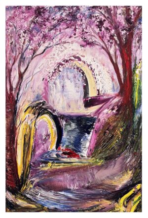 Lilac Spring Gate, Lark Pilinsky, H: 40"