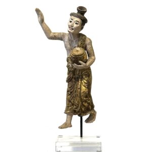 Antique/Vintage Male Burmese Dancer Gold Sarong (T055)