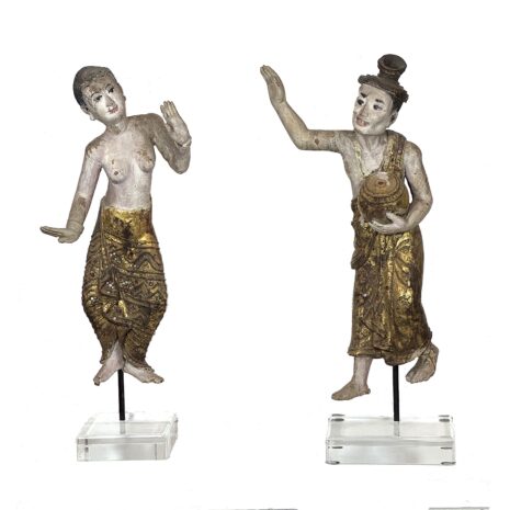 T054Burmese pair dancers T054Burmese pair dancers