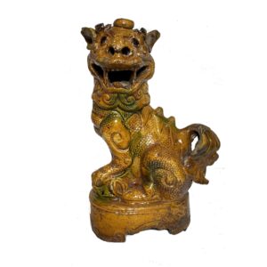 Antique Porcelain Buddhistic Fu Lion (19242)