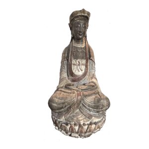 Ming Dynasty Guanyin on Lotus Throne, China (16357)