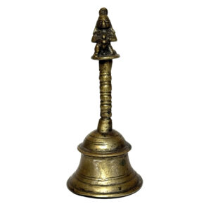 Antique Bronze Hindu Ritual Bell with Hanuman Finial, Northern India, (9538GLM)