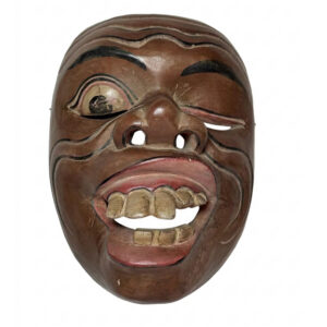 Antique/Vintage Comic Bondres Mask with Asymmetrical Features, Indonesia, Bali (1212B)