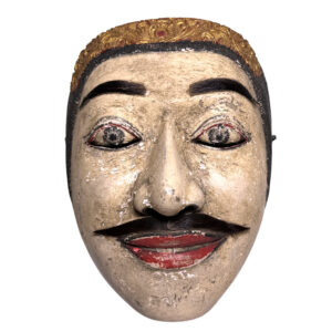 Published Antique/Vintage Mask of a Refined King, Indonesia, Bali (1321)
